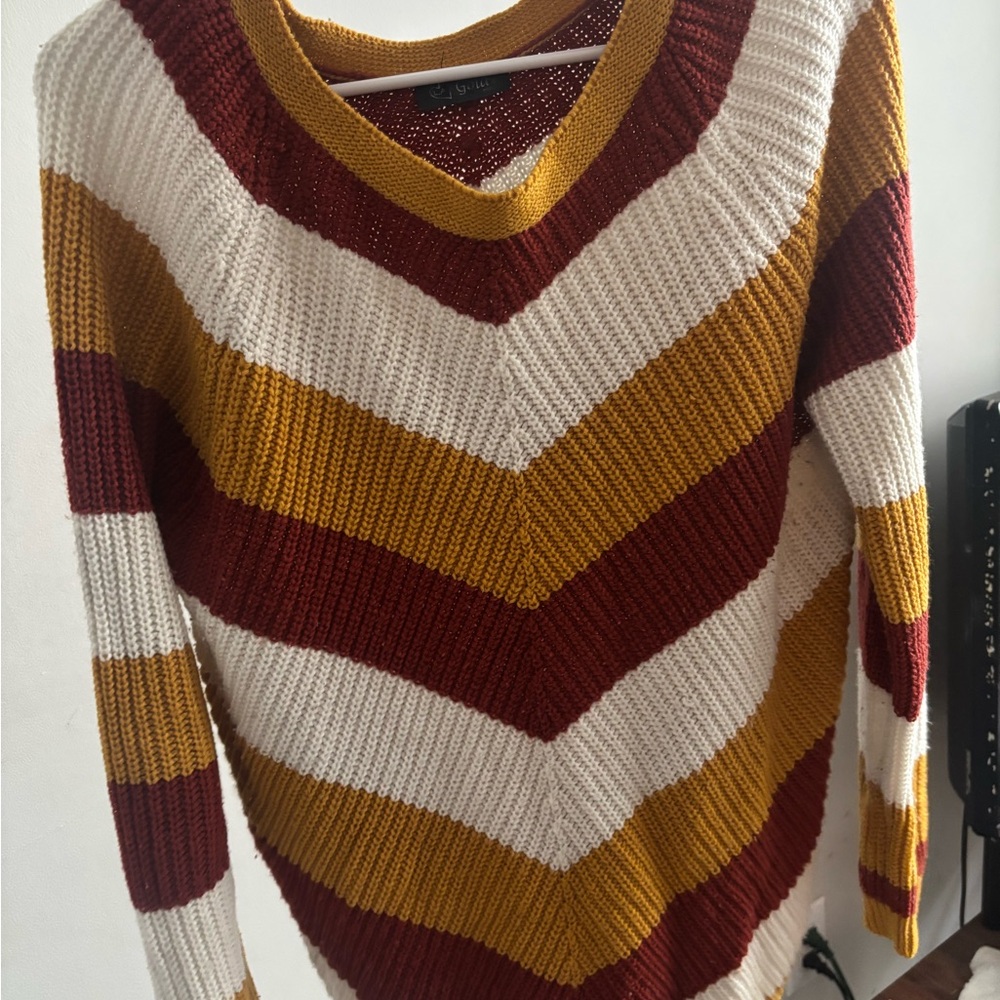 women striped sweater